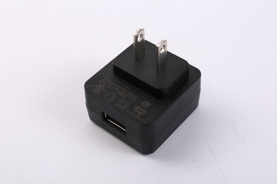 Μαύρος προσαρμοστής 5V 1.2A 5V 0.5A IEC60335 IEC60065 δύναμης χρώματος 6W 5V 1A PD USB