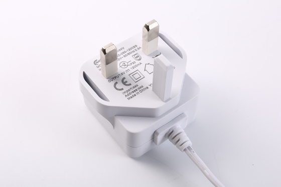 Καθολικό μαύρο άσπρο χρώμα προσαρμοστών 6W 5V 6V 9V 12V συνεχούς δύναμης εναλλασσόμενου ρεύματος USB
